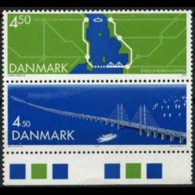 DENMARK 2000 - Scott# 1188a Oresund Bridge Set Of 2 MNH - Ungebraucht