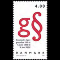 DENMARK 1999 - Scott# 1155 Const.150th. Set Of 1 MNH - Unused Stamps