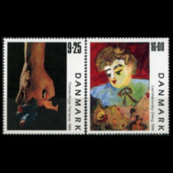 DENMARK 1999 - Scott# 1160-1 Modern Paintings Set Of 2 MNH - Unused Stamps