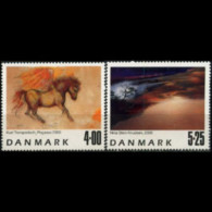 DENMARK 2000 - Scott# 1190-1 Modern Paintings Set Of 2 MNH - Unused Stamps