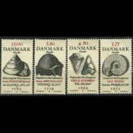 DENMARK 1998 - Scott# 1106-9 Fossils Set Of 4 MNH - Nuovi