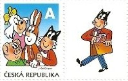 **641 Czech Republic Ctyrlistek (Four-leaf Clover) Cartoon 2010 Dog Cat Hare Pig - Fumetti