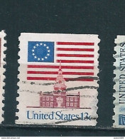 N°1076a Drapeau Américain   Etats-Unis 13c., Bleu, Rouge Et Carmin-brun 1975  Timbre USA - Oblitérés