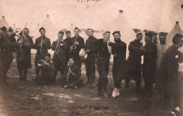 Camp De Châlons - Mourmelon - Carte Photo - Militaria - Soldats Militaires Dansant - Musique Fanfare - 1907 - Camp De Châlons - Mourmelon