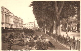 CHELTENHAM, GLOUCESTERSHIRE, ARCHITECTURE, GARDENS, CARS, MONUMENT, ENGLAND, UNITED KINGDOM, POSTCARD - Cheltenham