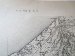 80 - Abbeville - Ensemble De 4 Cartes Maritimes Et Terrestres - 1889 Levé 1902 - B.E  - - Cartas Náuticas