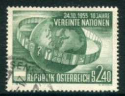 AUSTRIA 1955 UN 10th Anniversary Used.  Michel 1022 - Used Stamps