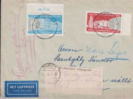 DDR GDR RDA - Luftpostbrief Nach Dorog [Ungarn] (MiNr: 750/1) 1960 - Correo Aéreo