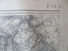 14 - Falaise  - Ensemble De 4 Cartes Terrestres - 1889 Levé 1910 - B.E  - - Mapas Topográficas