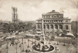 FRANCE - Paris Et Ses Merveilles - Place Du Châtelet Et Tour Saint Jacques - Animé - Carte Postale Ancienne - Piazze