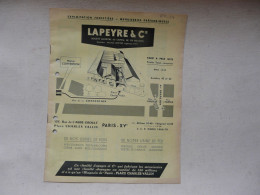 CATALOGUE - LAPEYRE & Cie 1959 - Knutselen / Techniek