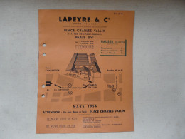 CATALOGUE - LAPEYRE & Cie 1956 - Bricolage / Technique