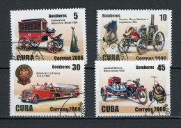 CUBA -  AUTOMOBILES  N°Yt 4393+4394+4396+4397 Obli. - Used Stamps