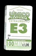 Biglietto Autobus Italia - Unico Campania - E.3 Extraurbano 100 Min. Euro 1.90 - Europe