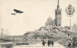 Marseille Aviation * Salut Des Aviateurs à Notre Dame De La Garde * Avion Aviateur * Au Dos Cachet Convois Automobiles - Ohne Zuordnung