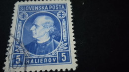 SLOVAKYA-    1939-45 --     5  HALİEROV            DAMGALI - Oblitérés