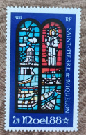 Saint Pierre Et Miquelon - YT N°496 - Noël / Vitrail - 1988 - Neuf - Unused Stamps