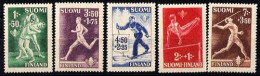 Finlandia 0282/286 (*) Sin Goma. 1945 - Nuovi