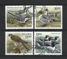 Iceland 1986 Birds Y.T. 597/600 (0) - Usados