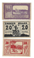 **notgeld   Austria Sandl Serie Compleet  874/1b - Austria