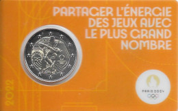 FRANCE : JO Paris 2024 : BU 2022 : 2 Euros Commémorative. (Coincard) - France