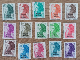Saint Pierre Et Miquelon - YT N°455 à 469 - Liberté De Gandon - 1986 - Neuf - Unused Stamps