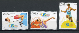 CUBA -  JEUX LATINOS  N°Yt 3238+3239+3241 Obli. - Used Stamps