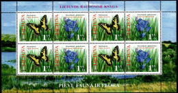 2009 Lithuania    Red Book  Fauna Flora    MS   Mi 1021-22  MNH/** - Lituanie