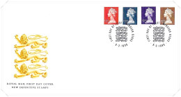 1999 £1.50, £2, £3 & £5 Definitive - Windsor HS (2) Unaddressed FDC Tt - 1991-2000 Dezimalausgaben