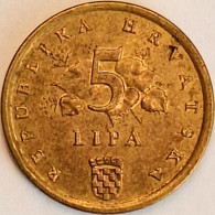 Croatia - 5 Lipe 2001, KM# 5 (#3530) - Croacia