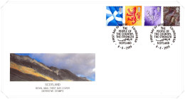 1999 FDC Scotland Regional Pictorial With Edinburgh Postmark (2) Unaddressed FDC Tt - 1991-2000 Decimal Issues