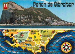 Gibraltar - Multivues - Carte Géographique - CPM - Voir Scans Recto-Verso - Gibraltar