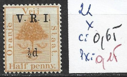 ORANGE 22 * Côte 0.65 € - Orange Free State (1868-1909)