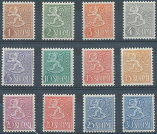 Finlandia 0408/415a * Charnela. 1954 - Unused Stamps
