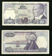 Turchia - 1000 Lirasi 1970 -  Circolata   Pick. 196 - Turkije