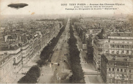 Tout Paris 8ème * N°2068 * Avenue Des Champs élysées Prise Du Haut De L'arc De Triomphe, Dirigeable De Guerre REPUBLIQUE - Distretto: 08