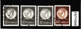 IMOvv/63 SCHWEDEN 1954  Michl 394/95 Used / Gestempelt SIEHE ABBILDUNG - Used Stamps