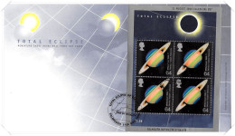 1999 Solar Eclipse MS Unaddressed FDC Tt - 1991-2000 Dezimalausgaben