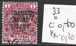 ORANGE 33 Oblitéré Côte 0.80 € - Orange Free State (1868-1909)