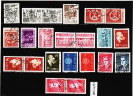 IMOvv/01 SCHWEDEN 1960  Michl 455/66  Used / Gestempelt SIEHE ABBILDUNG - Oblitérés