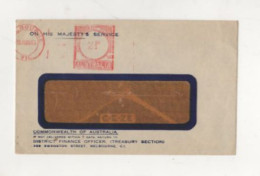 AUSTRALIA 2 1/2D "ON HIS MAJESTY SERVICE" 28 JUN '45 - Lettres & Documents