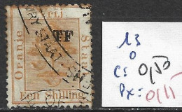ORANGE TELEGRAPHE 13 Oblitéré Côte 0.50 € - Orange Free State (1868-1909)