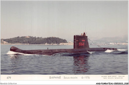 AHGP11-BATEAUX DE GUERRE MARINE CARTE PHOTO-1090 - A LOCALISER - SOUS-MARIN DAPHNE - CP SOUPLE - Submarines