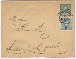 Portugal, 1902, Lisboa-Zurich - Lettres & Documents