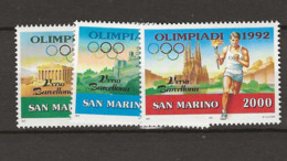 1991 MNH San Marino, Mi 1474-76 Postfris** - Unused Stamps