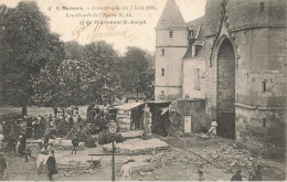 Mamers * Catastrophe Du 7 Juin 1904 , Les Abords De L'église Notre Dame Et Du Pensionnat St Joseph - Mamers