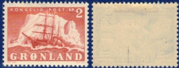 GREENLAND GRÖNLAND GROENLAND 1950 Mi 36 MH  (*) Arktisschiff Navire Arctique Arctic Ship Schiff "Gustav Holm" - Unused Stamps