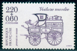 1988 Postal,Mail Coach, From Sheet,France,2662 Aa,MNH - Postkoetsen