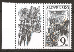 Slovaquie Slovensko 1997 N° 237 ** Europa, Contes Et Légendes, Pluie Miraculeuse, Hron, Soif, Tête De Mort, Œil, Mains - Ongebruikt