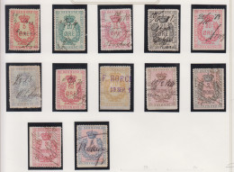 Denemarken Fiskale Zegel Cat. J.Barefoot Stempelmaerke 17/28 - Revenue Stamps